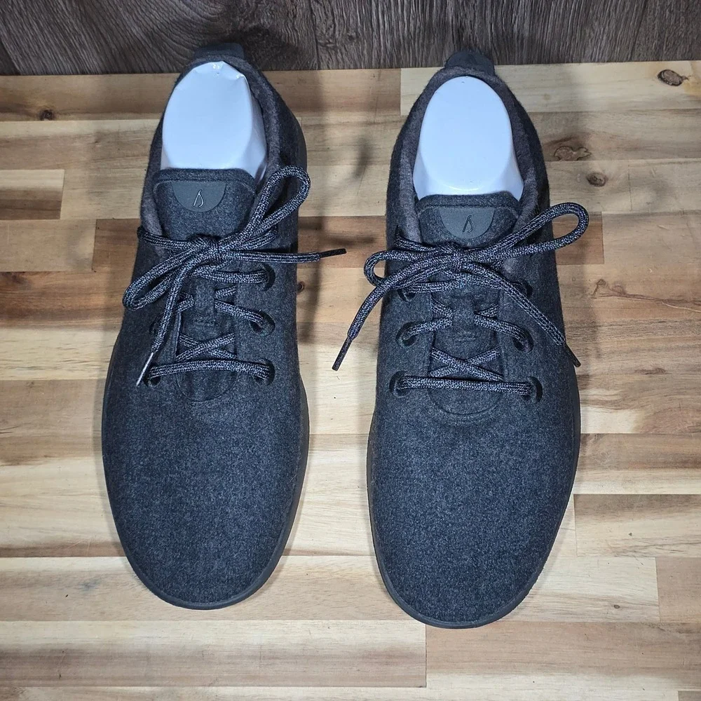 Allbirds Wool Runners‎ Mens 13 Charcoal Grey Merino Wool Walking Shoes